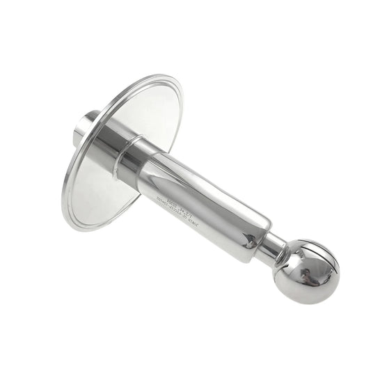 JOWIN Rotierende CIP-Sprühkugel, 1/2 Zoll Innen-NPT-Anschluss zur Tri-Clamp-Flanschmontage, 360 Grad rotierende Tank-Reinigungskugel