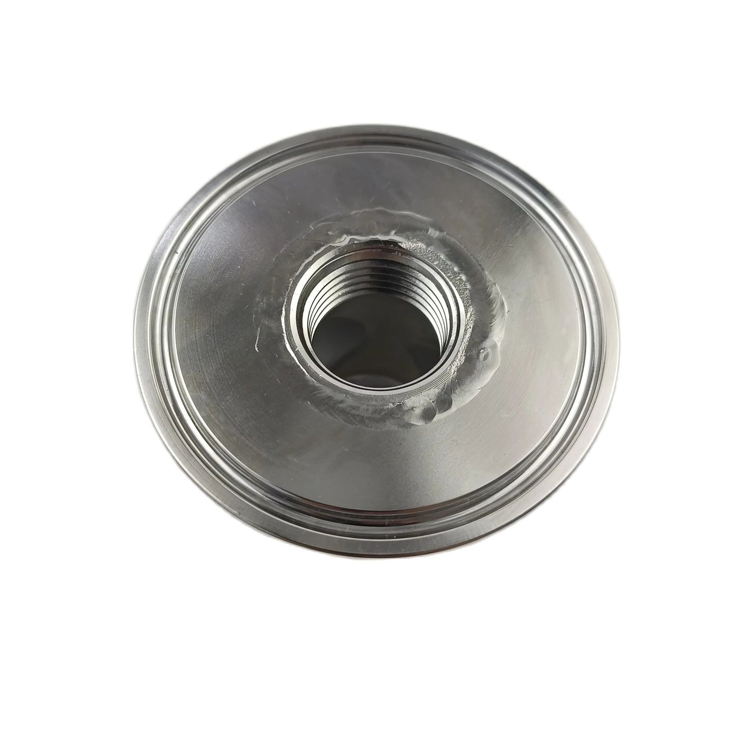 Free Shipping 2" Tri Clamp to 1/2" Female Threaded Cross Adapter Stainless Steel 304
