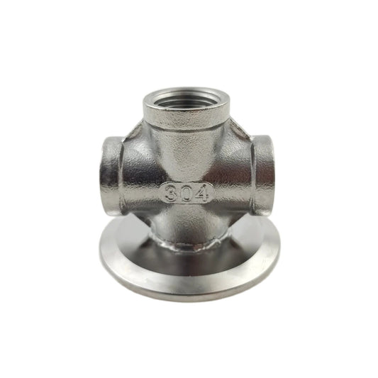 2" Tri-Clamp auf 1/2" Innengewinde Kreuzadapter Edelstahl 304