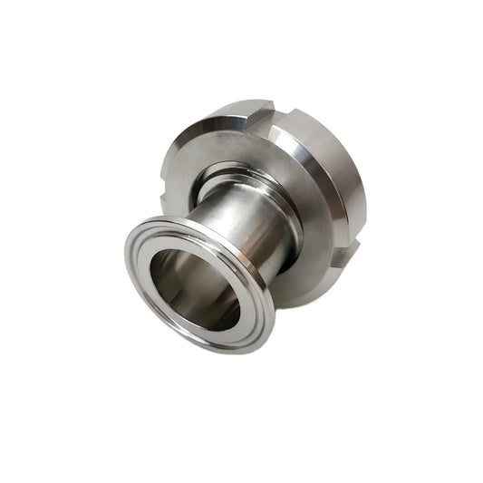 Stainless Steel SS316L Tri Clamp to DIN11851 Sanitary Fitting 1.5" Tri Clamp to Welding Liner & Nut Adapter