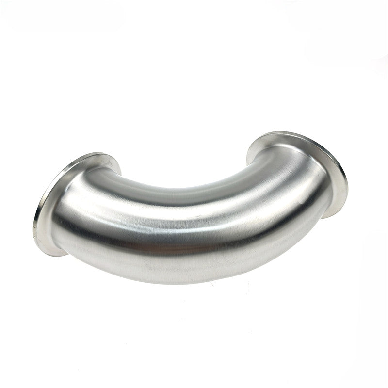 Sanitär 90 Grad Tri-Clamp Ferrule Winkelstück Edelstahl Tri Clover kompatibler Bogen