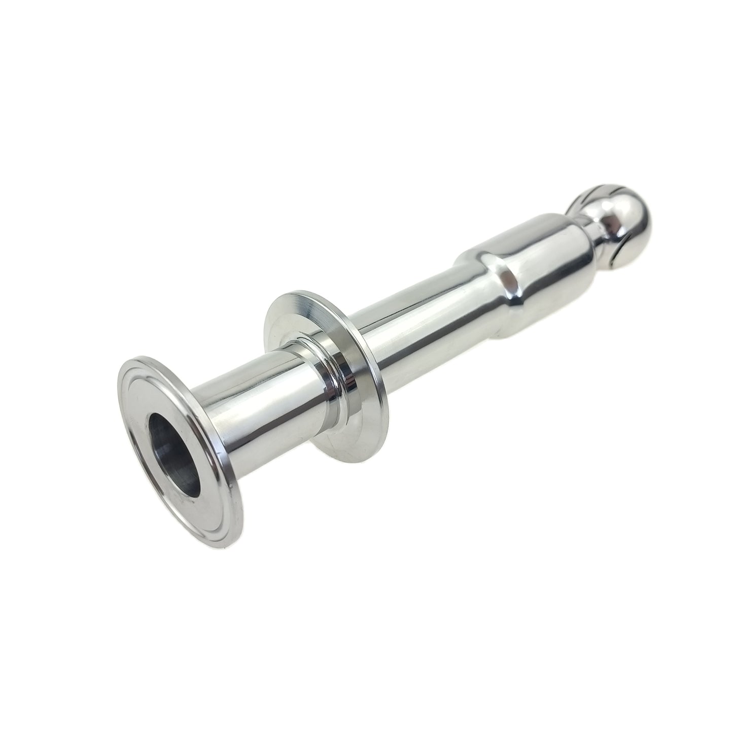 360 Grad drehbarer CIP-Sprühball, 1,5 Zoll Tri-Clamp-Einlass auf 1,5 Zoll Tri-Clamp-Kappe, SS304 Edelstahl