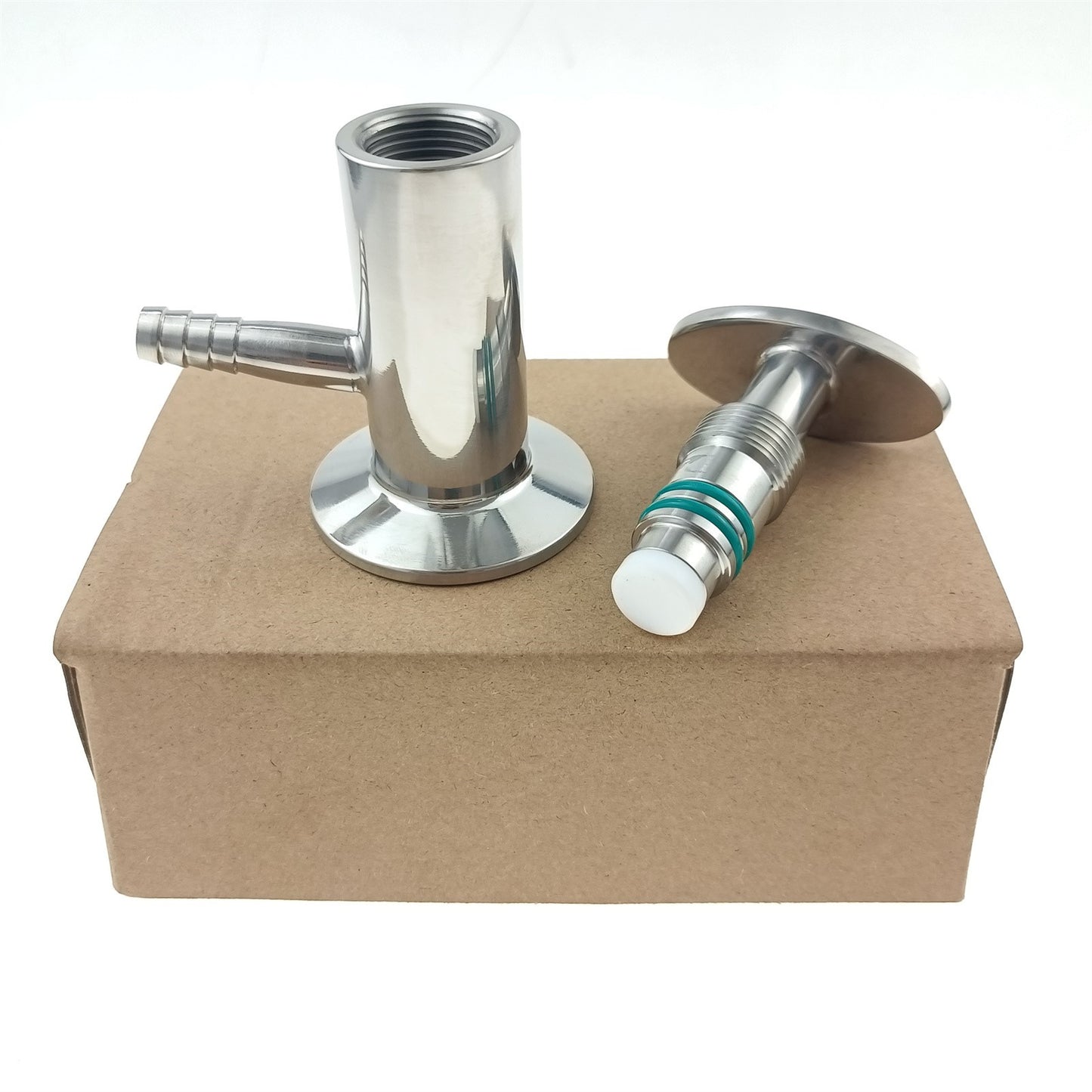 1,5" Tri Clover-kompatibles x 1/2" Barb-Probenventil, EPDM-Dichtung, JOWIN