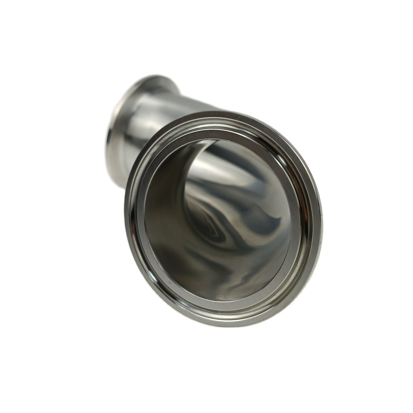 Sanitär 90 Grad Tri-Clamp Ferrule Winkelstück Edelstahl Tri Clover kompatibler Bogen