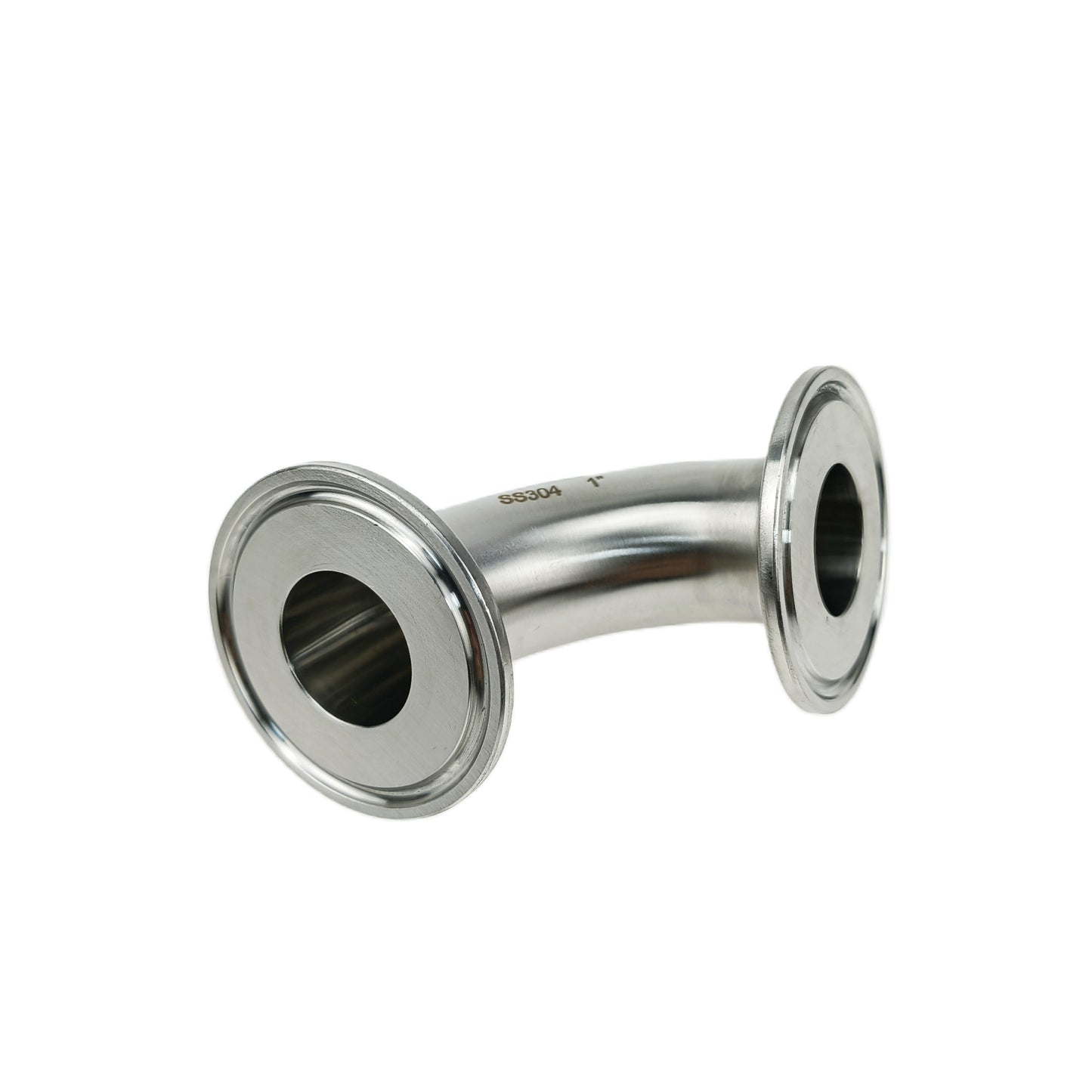 Sanitär 90 Grad Tri-Clamp Ferrule Winkelstück Edelstahl Tri Clover kompatibler Bogen