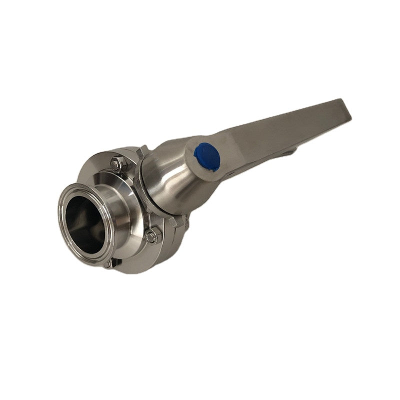 Free Shipping Sanitary 1",1.5",2" Tri Clamp Butterfly Valve Stainless Steel Squeeze Trigger Handle