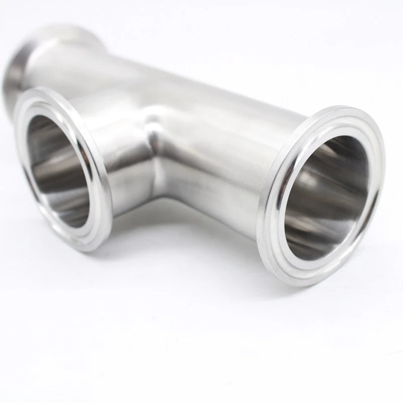 Sanitary Tri Clamp Short Instrument Tee Piece 304/316L Stainless Steel