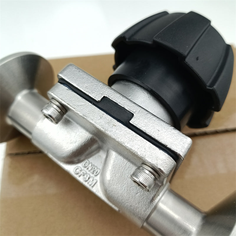 Tri Clover-kompatibles Membranventil SS316L EPDM+PTFE-Dichtung