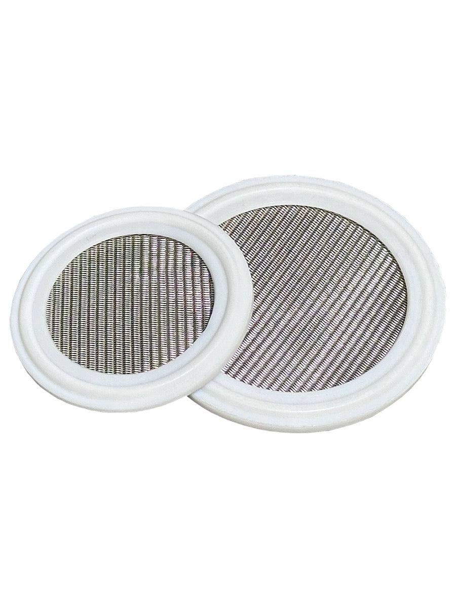 JOWIN Tri Clamp 1,5" PTFE (Teflon) Sanitärdichtung mit Edelstahlsieb