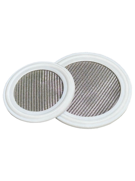 JOWIN Tri Clamp 1,5" PTFE (Teflon) Sanitärdichtung mit Edelstahlsieb