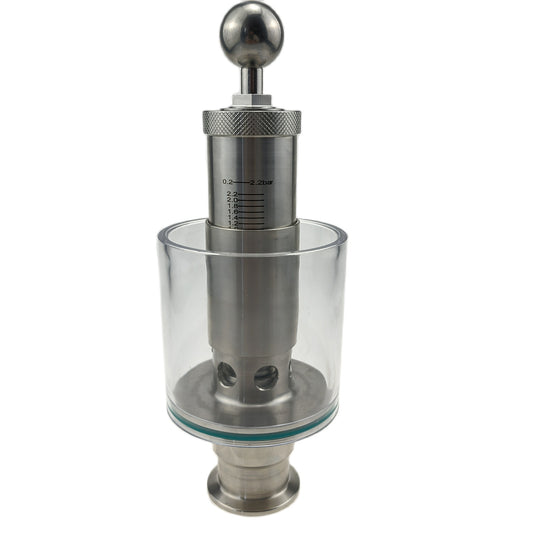 JOWIN 1,5" Tri-Clamp Spunding Ventil Einstellbares Druckbegrenzungsventil 15-30 PSI