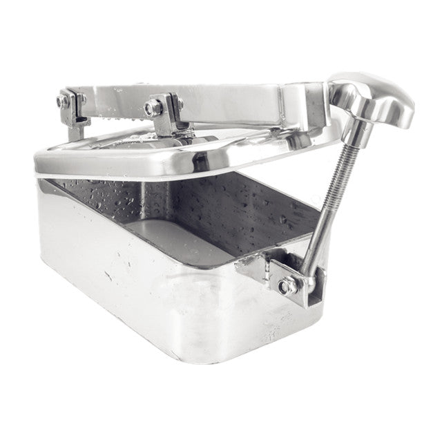 Kleiner polierter rechteckiger Tank-Mannlochdeckel mit 80 mm Schweißhals, quadratischer Tank-Mannlochdeckel aus Edelstahl SS304