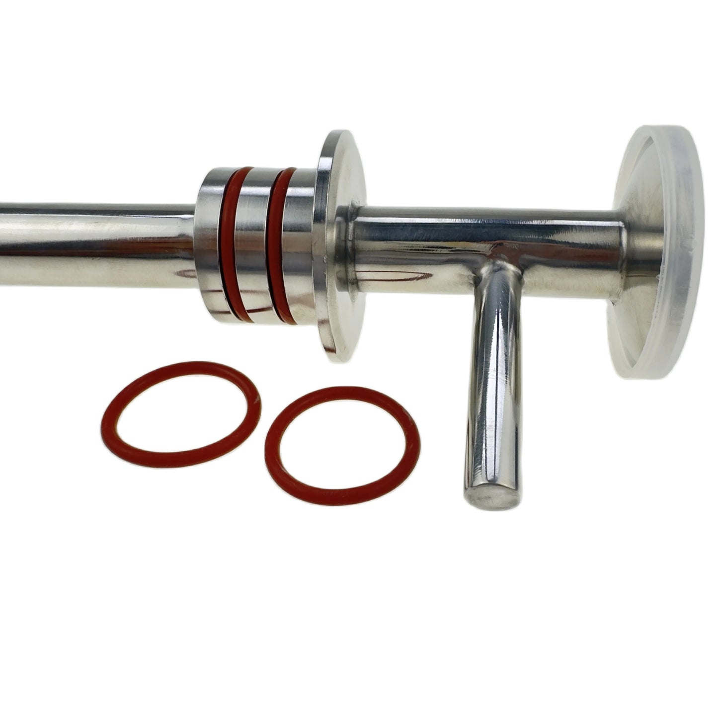 JOWIN 1,5" TC x 1,5" TC x 0,75" Durchmesser Rohr-Upgrade-Typ Tri-Clamp Fermenter Abfüllarm Aufnahmerohr Tauchrohr (JW128DRM19)