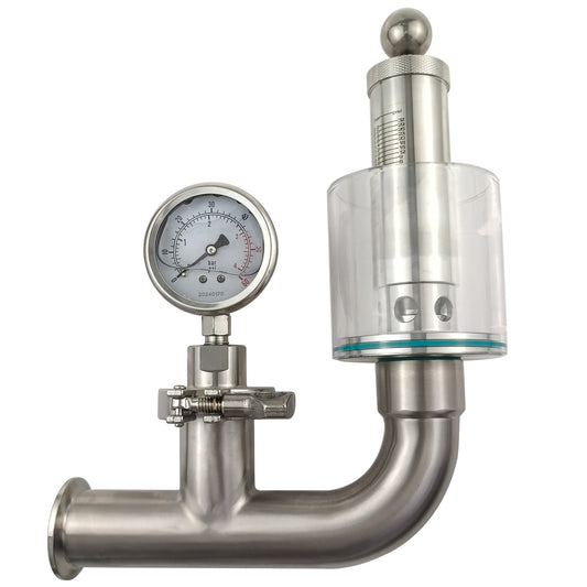 1,5" Tri-Clamp Spunding Druckgerät Spundventil Membranmanometer Typ (JWDSPV)