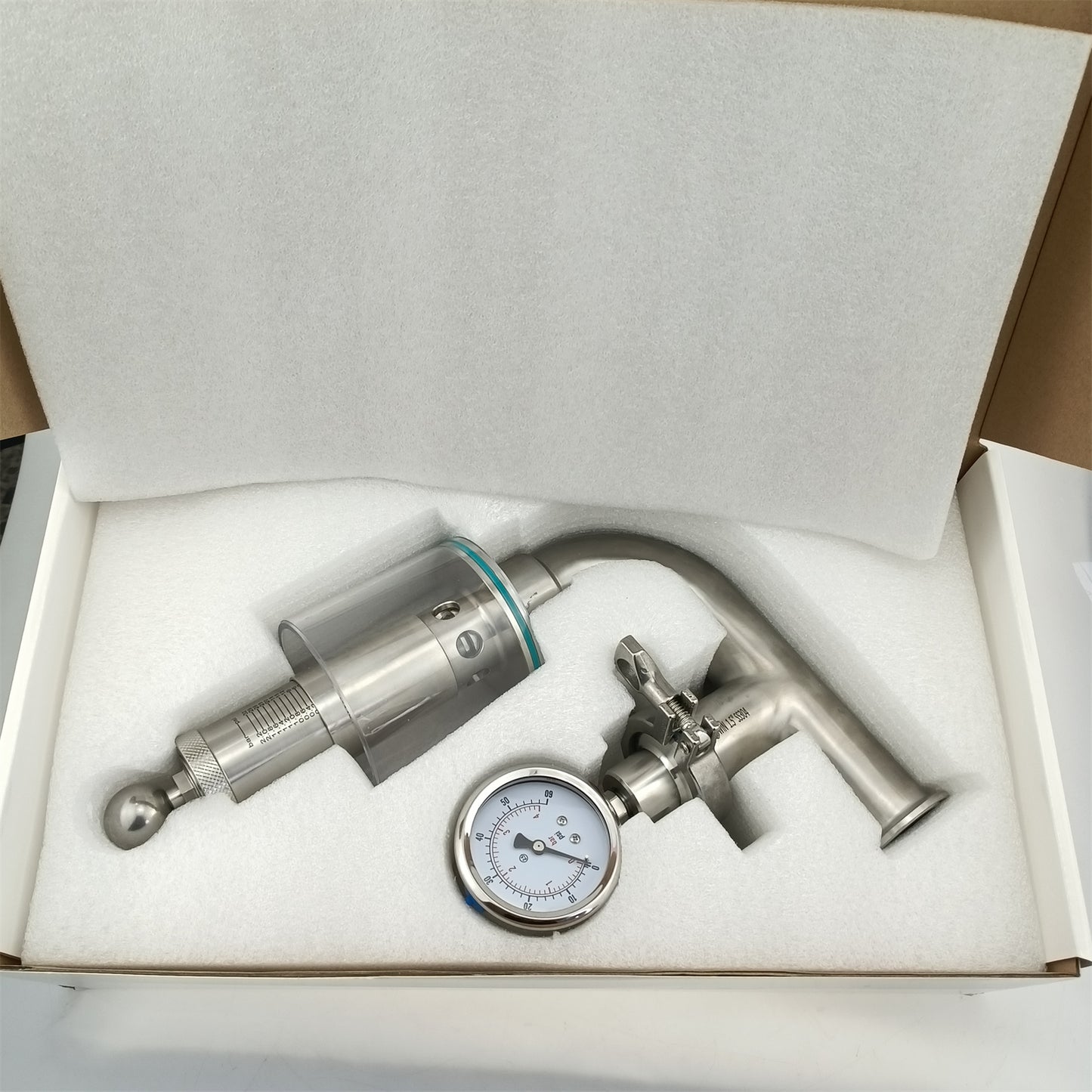 1,5" Tri-Clamp Spunding Druckgerät Spundventil Membranmanometer Typ (JWDSPV)