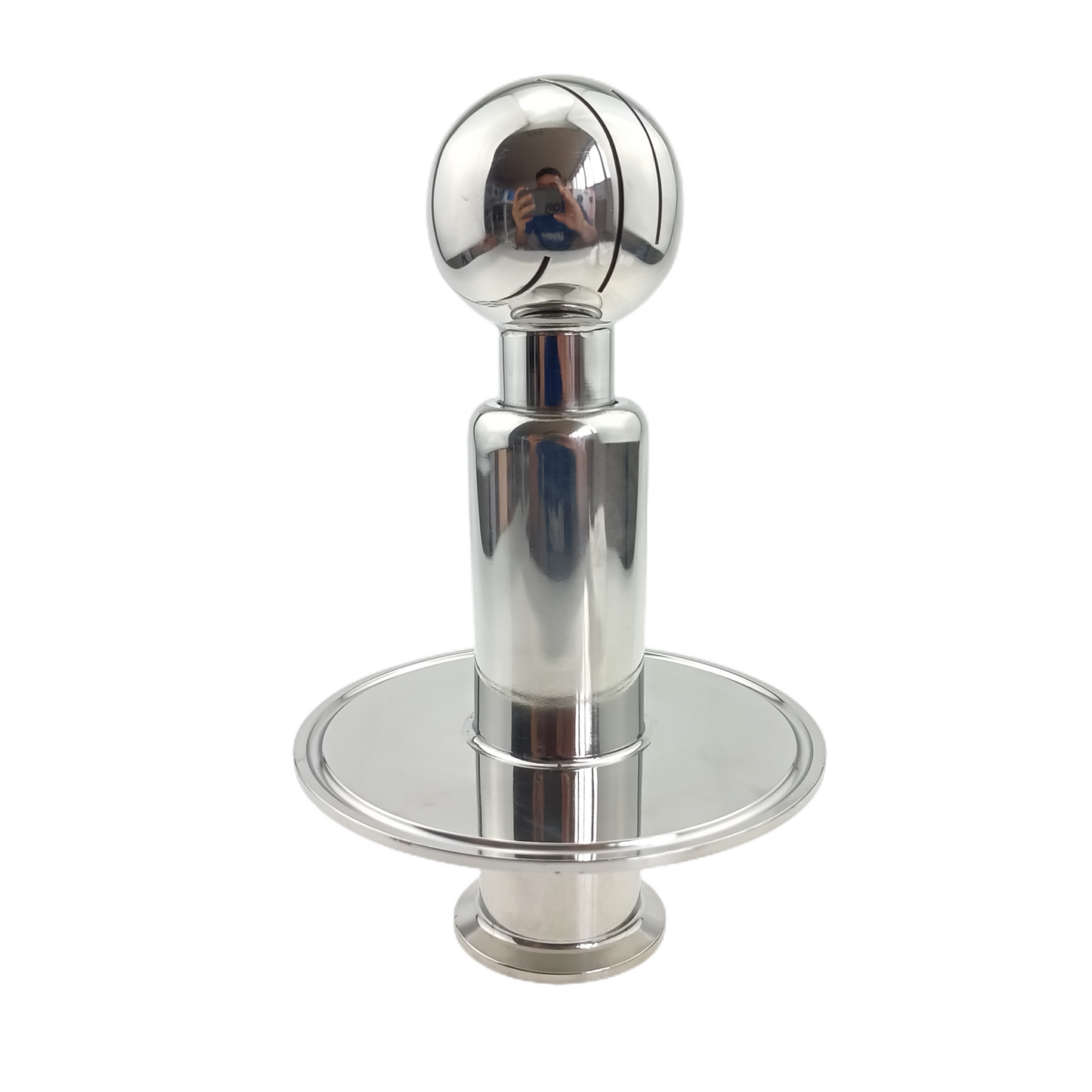 Rotierender CIP-Sprühball, 4-Zoll-Sprühball mit Tri-Clamp-Kappe und 1,5-Zoll-Tri-Clamp-kompatiblem Einlass…