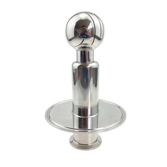 Rotierender CIP-Sprühball, 4-Zoll-Sprühball mit Tri-Clamp-Kappe und 1,5-Zoll-Tri-Clamp-kompatiblem Einlass…