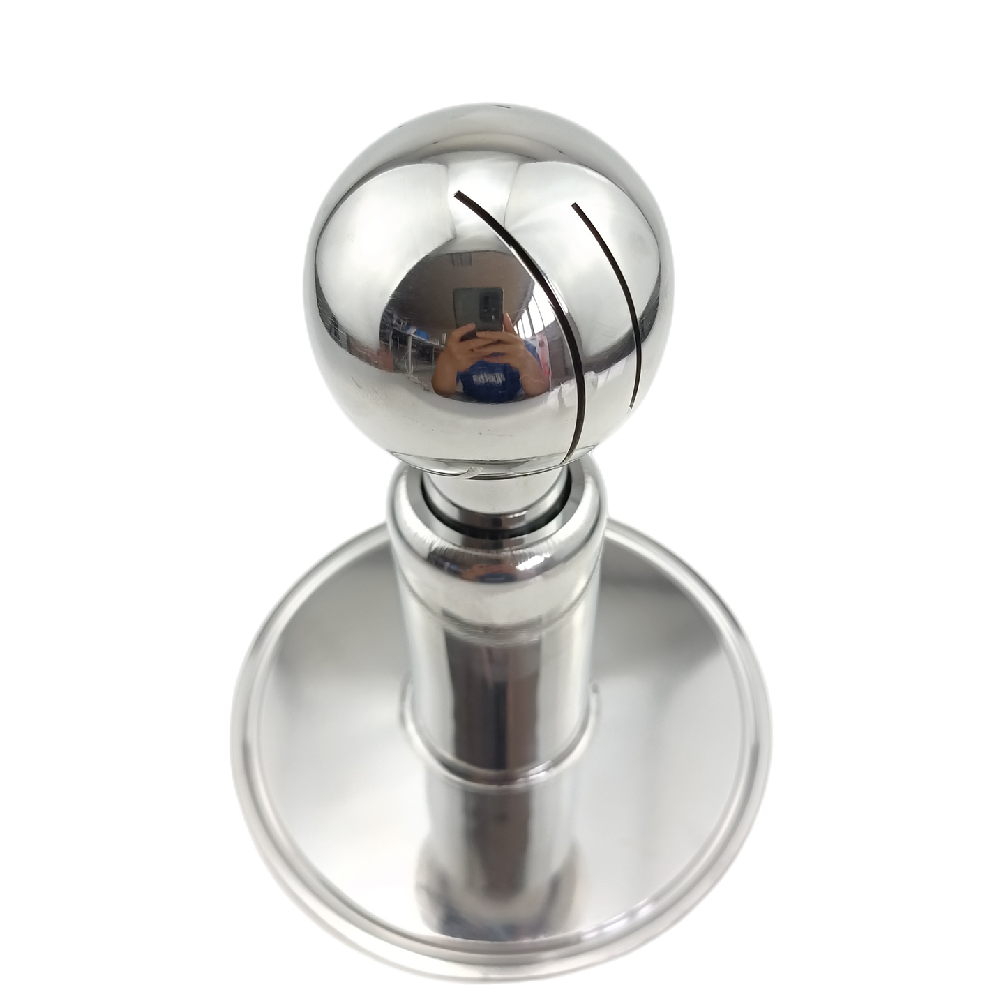 Rotierender CIP-Sprühball, 4-Zoll-Sprühball mit Tri-Clamp-Kappe und 1,5-Zoll-Tri-Clamp-kompatiblem Einlass…
