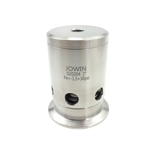 JOWIN 2" Tri Clamp PRV 15 oder 30 PSI Überdruckventil und Vakuumbrecher Edelstahl 304