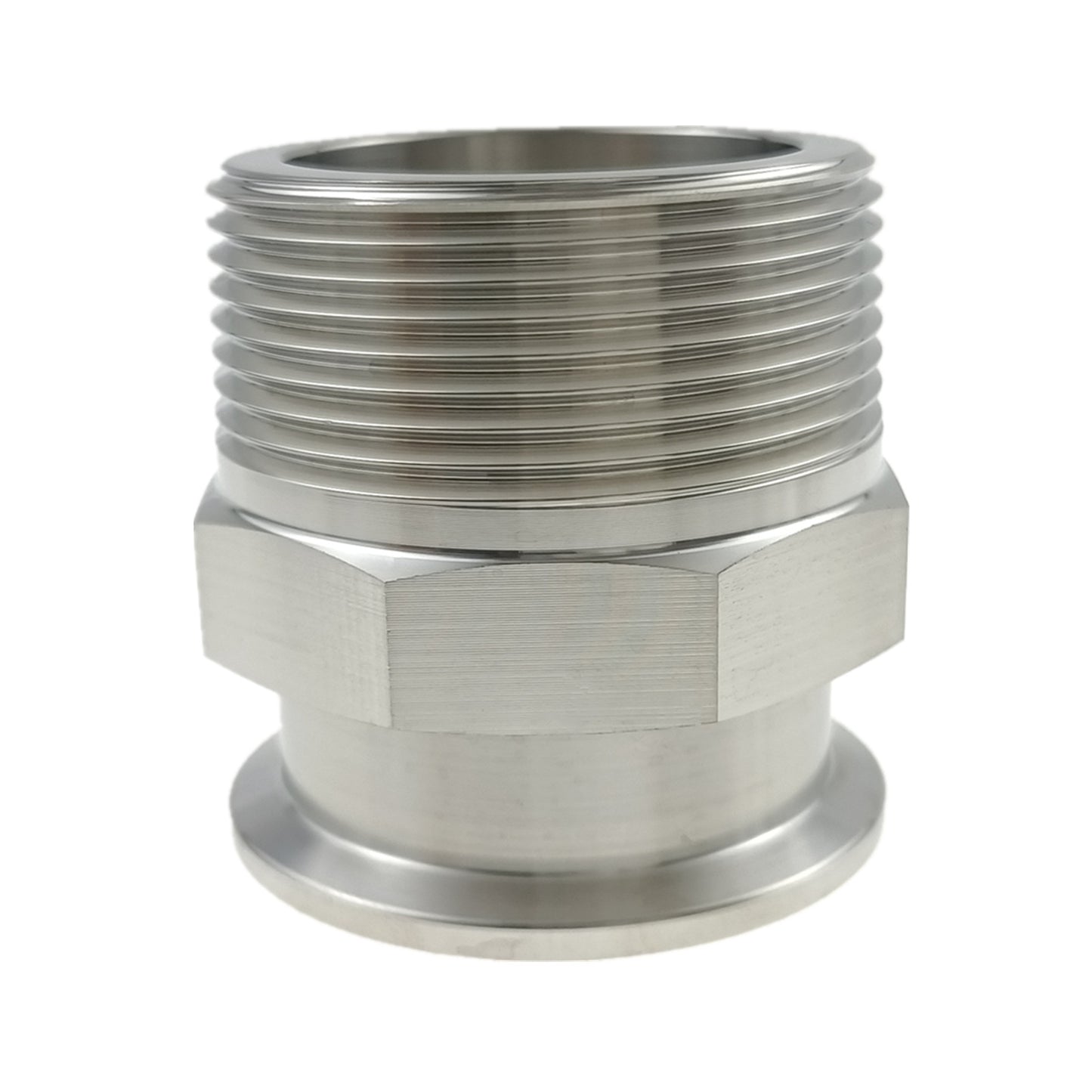 Free Shipping SS304 Stainless Steel Tri Clamp to 1",1.5",2" NPT Male Threaded Adapter Sanitary Tube Fitting