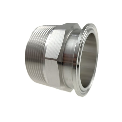 Free Shipping SS304 Stainless Steel Tri Clamp to 1",1.5",2" NPT Male Threaded Adapter Sanitary Tube Fitting