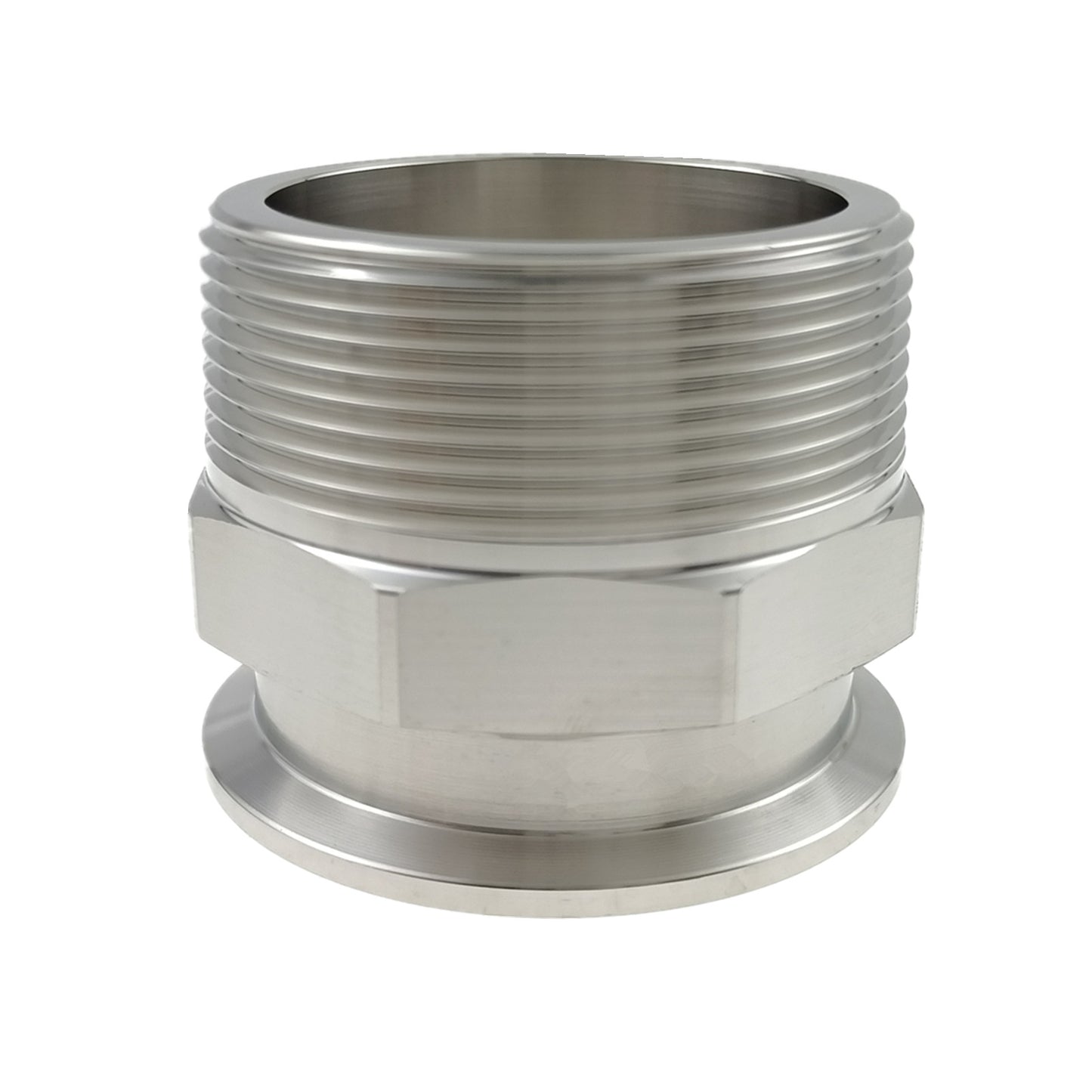 Free Shipping SS304 Stainless Steel Tri Clamp to 1",1.5",2" NPT Male Threaded Adapter Sanitary Tube Fitting