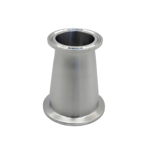 Polished Tri Clamp Concentric Reducer Stainless Steel 304 2"x1.5" and 2"x1"
