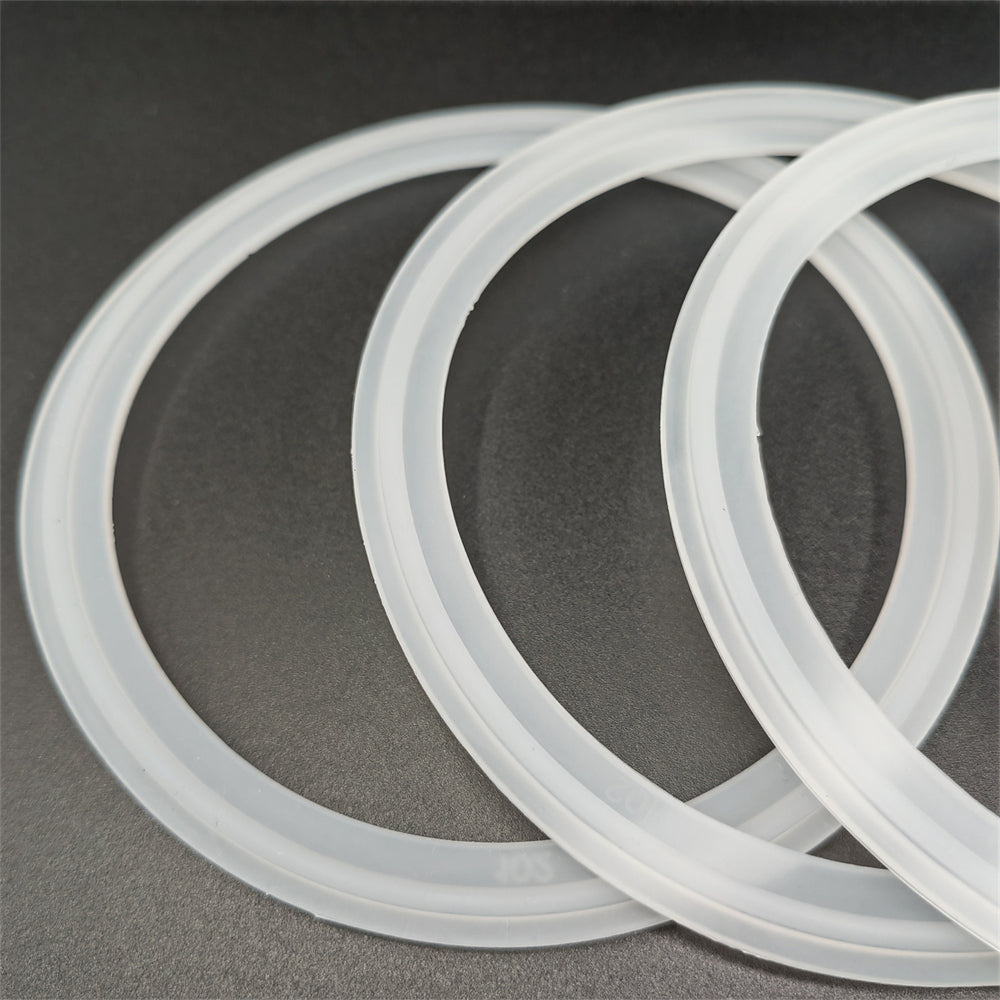 Free Shipping Food Grade 4"/6"/8"/10"/12" Tri Clamp Silicone Sanitary Gasket Fits Tri-Clover Type Ferrule (Pack of 5)