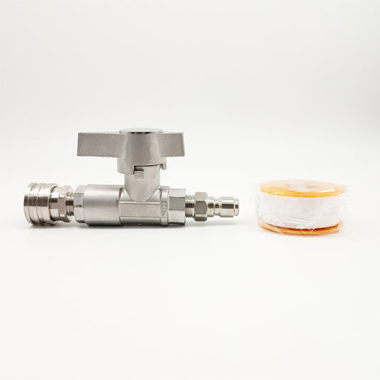 5000psi Stainless Steel DN10 (3/8") Ball Valve for Pressure Washing, Soft Washing and Industrial Applications