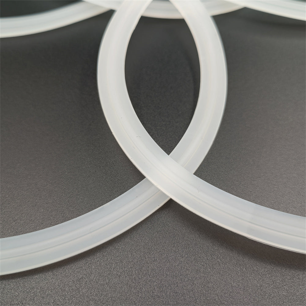 Free Shipping Food Grade 4"/6"/8"/10"/12" Tri Clamp Silicone Sanitary Gasket Fits Tri-Clover Type Ferrule (Pack of 5)