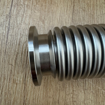 ISO-KF Thin Wall Metal Vacuum Flexible Hose, NW25 ISO-KF, 12.3inch Length