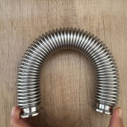 ISO-KF Thin Wall Metal Vacuum Flexible Hose, NW25 ISO-KF, 12.3inch Length