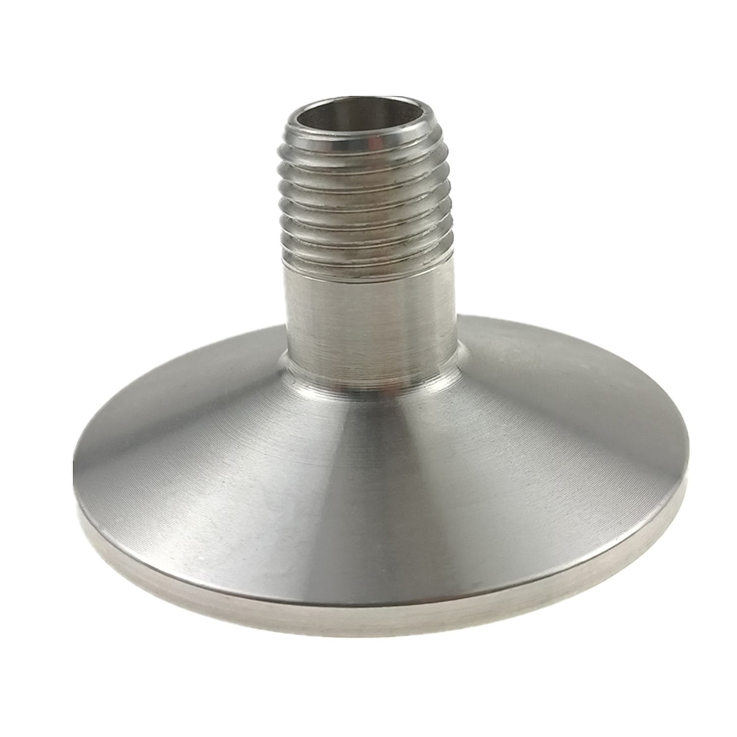 Free Shipping 1.5 Inch Sanitary Tri Clamp to 1/4" Male NPT Threaded Adapter SS304 Stainless Steel