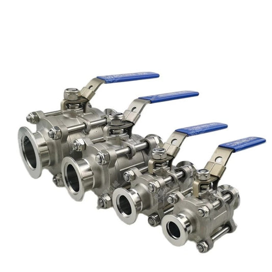 Free Shipping ISO-KF Flange Vacuum Full Port Ball Valve, Locking Handle, PTFE Seal, Stainless Steel 304