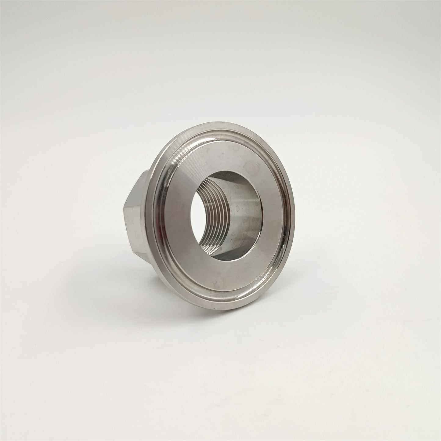 Free Shipping 1.5" Tri Clamp to BSP Female Threaded Adapter Stainless Steel Hexagonal type