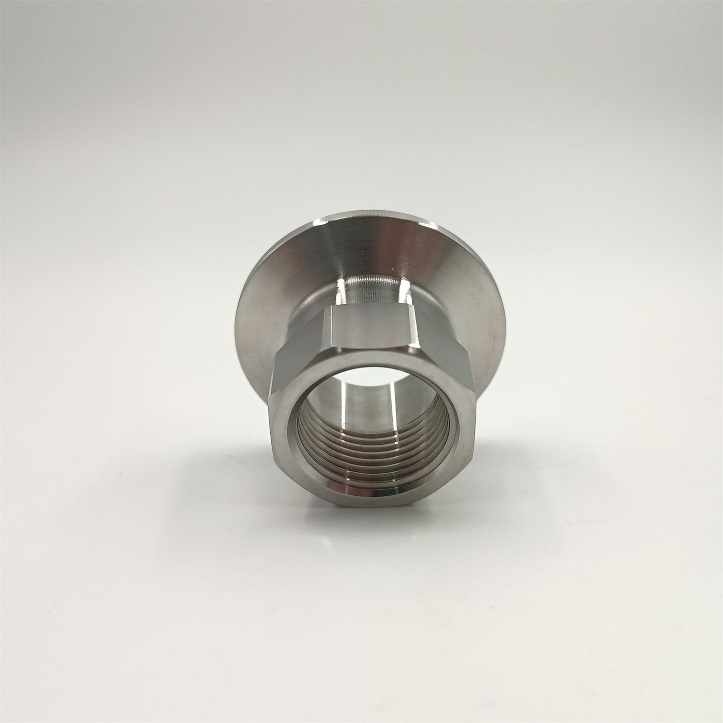 Free Shipping 1.5" Tri Clamp to BSP Female Threaded Adapter Stainless Steel Hexagonal type