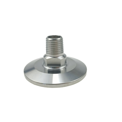 Food Grade 1/4" MNPT to 1.5" Tri Clamp Adapter SS316L Stainless Steel