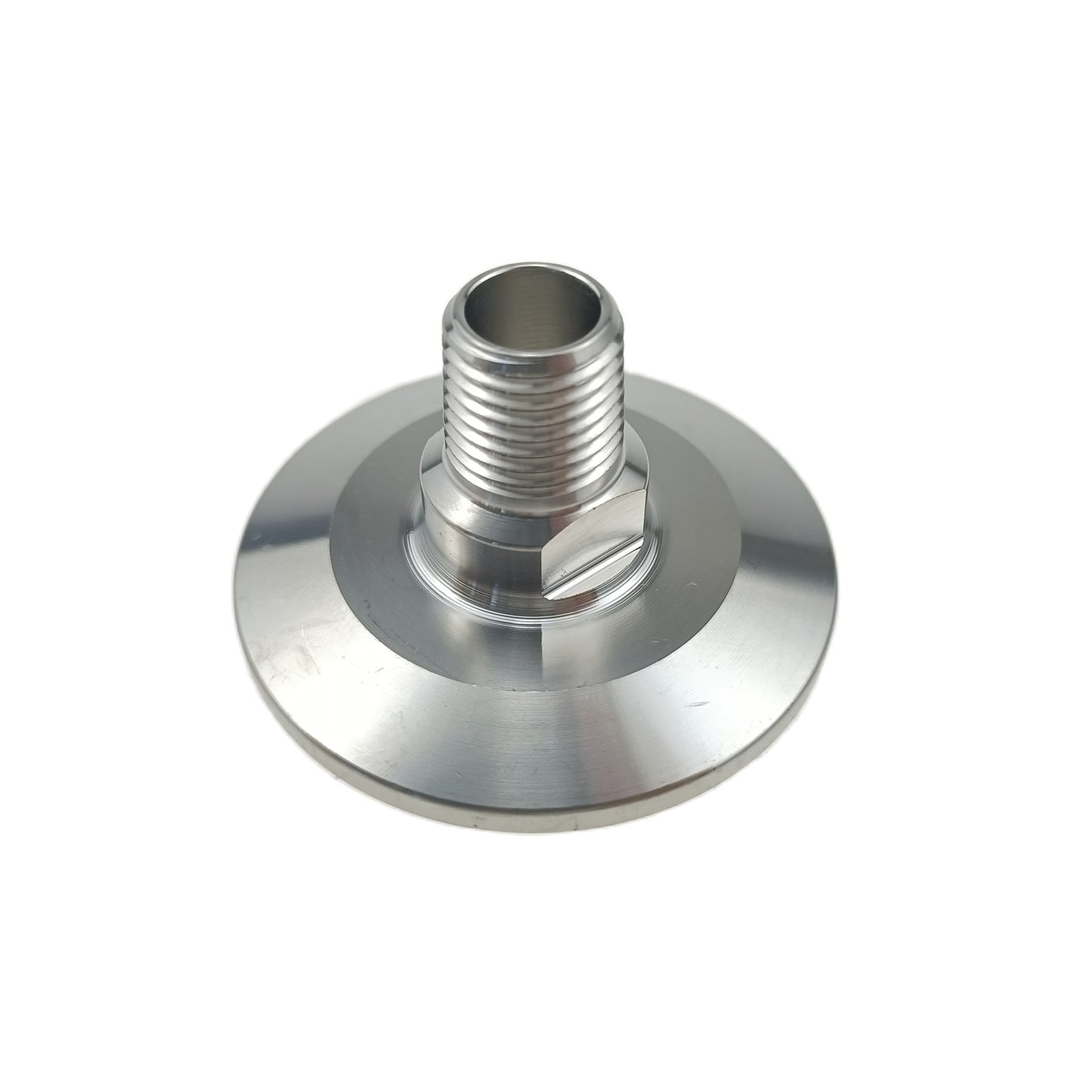 Food Grade 1/4" MNPT to 1.5" Tri Clamp Adapter SS316L Stainless Steel