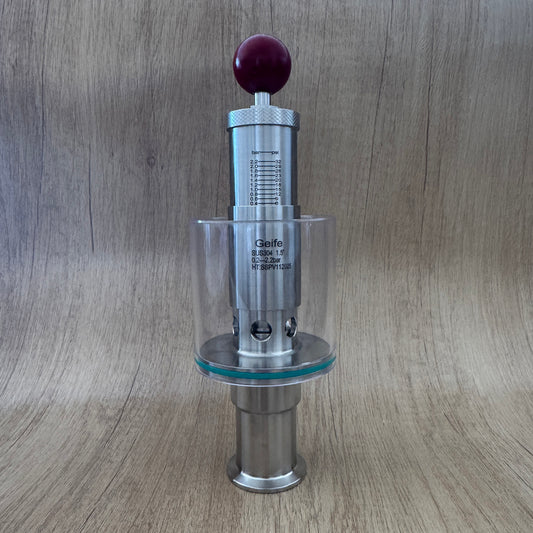 1.5” Tri Clamp In-line Spunding Valve 0.2-2.2 bar/psi Bunging Device for Beer Fermenter