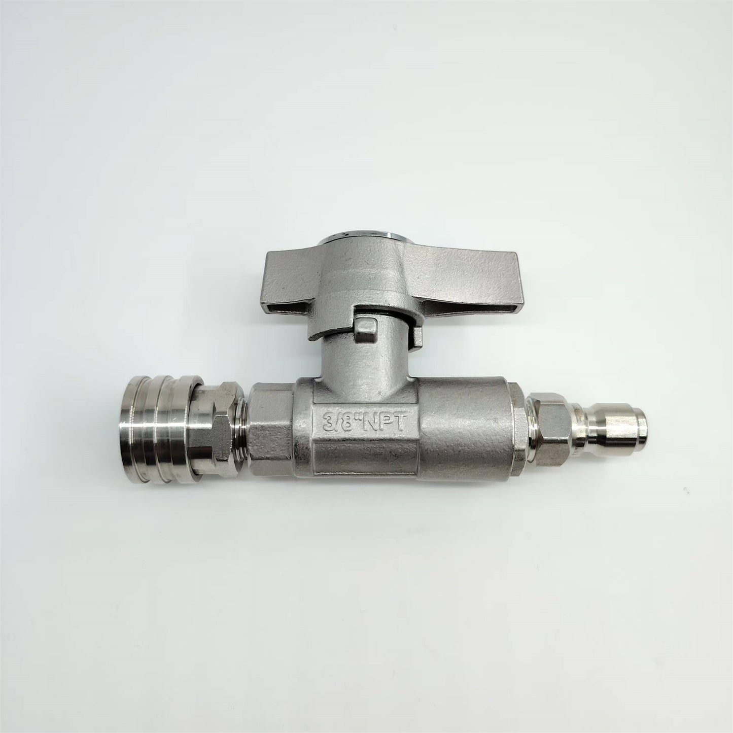 5000psi Stainless Steel DN10 (3/8") Ball Valve for Pressure Washing, Soft Washing and Industrial Applications