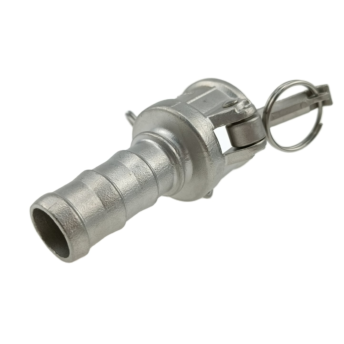 Stainless Steel 304 Cam & Groove Adapter Part C Female Coupling x Hose Shank with Buna-N Seal and Safety Drills
