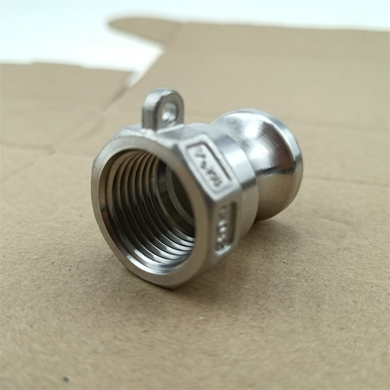 Free Shipping Univeral Type A 1/2" Cam and Groove Adapter to 1/2" Female NPT SS304 Stainless Steel