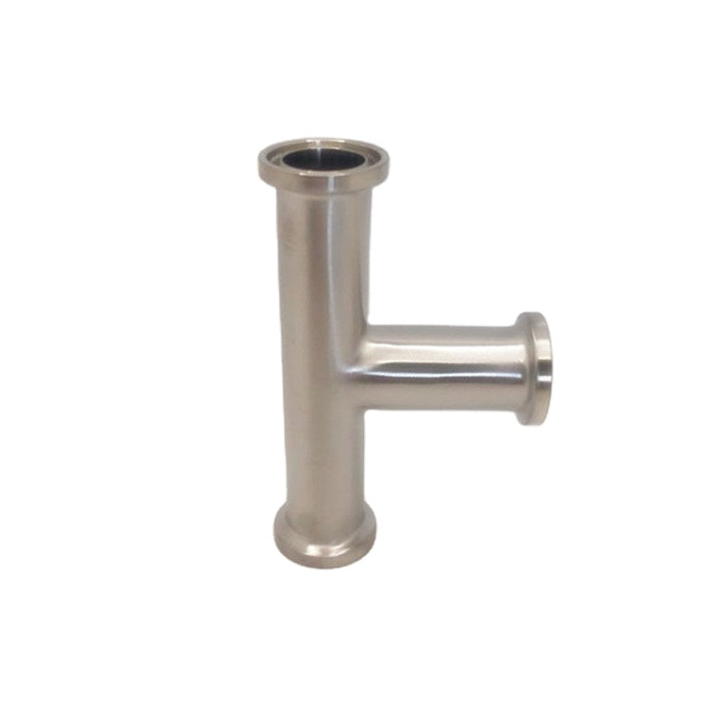 JOWIN Sanitary Fittings 7MP Type Tri Clamp Long Equal Tee 3 Way Stainless Steel 304