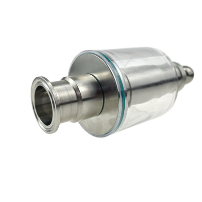 JOWIN Tri-Clamp Spunding Valve | 2 BAR | 15-30 PSI | 1.5" T.C. | Etched Pressure Scale | Hand Adjustable | PC Liquid Cylinder | Stainless Steel
