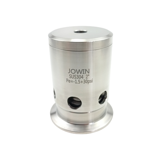 JOWIN 2" Tri Clamp PRV 15 or 30 PSI Pressure Relief Valve and Vacuum Breaker Stainless Steel 304