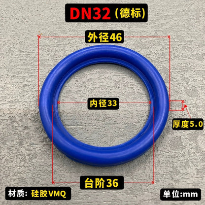 Food Grade Silicone Gasket for DIN11851 and DIN11850 Union Coupling