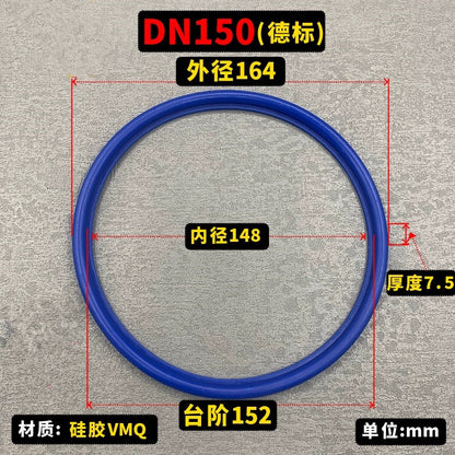 Food Grade Silicone Gasket for DIN11851 and DIN11850 Union Coupling