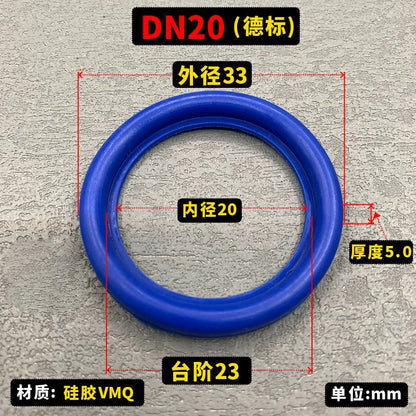 Food Grade Silicone Gasket for DIN11851 and DIN11850 Union Coupling